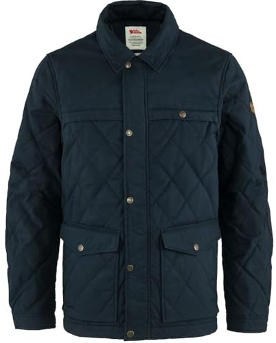 Fjällräven Övik Wolle Herren Everyday Outdoor Padded Jacke, Dark Navy, S