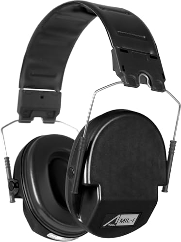 ACE Schakal MIL-I Casque antibruit - Protecteur auditif Conforme à la Norme Militaire pour la Chasse et Le tir Sportif - Tactique & Robuste - Noir