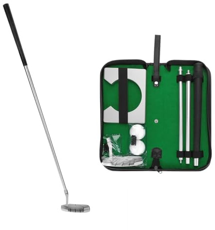BuyWeek Ensemble de Putter de Golf, Ensemble de Coupe de Putting en Intérieur Club de Golf Balles de Golfs avec Sac, pour Pratique de Putting Cadeau