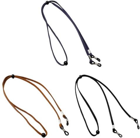 Fc'Noqgn Strap lunettes, 3 Piece Women's Eyeglasses Strap, Eyeglasses Chain Lanyard, Eyeglasses Clip, Eyeglasses Strap, Women's Men's