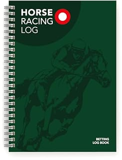 Horse Racing Log - A5 100 Page Logbook to record all your Flat & Jumps Racing Bets - With convenient columns for selections, stakes and returns - An Essential for all Horse Racing fans