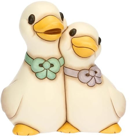 THUN Coppia oche, Ceramica, Collezione Giardino di Primavera, 16,2 x 11,7 x 17 cm