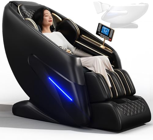 Full-Body Massage Chair with Airbags a Home Health Chair for The Whole Family to Enjoy(Noir)