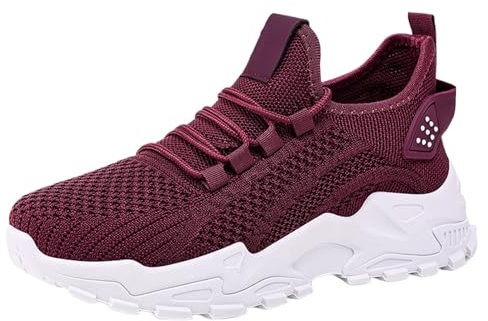 Chaussures d'été confortables et légères pour femme - Chaussures de course décontractées - Chaussures de sport respirantes - Chaussures de tennis - Chaussures à lacets - Chaussures de jogging