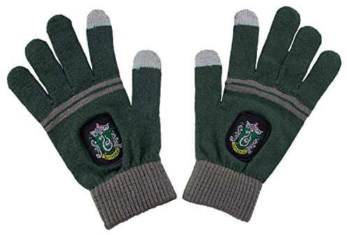 Cinereplicas Harry Potter - Handschuhe Touchscreen Slytherin - Offizielle Lizenz