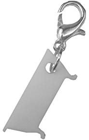 Miniblings Baignoire Charms Charm Baden Verre Acrylique - Hand Made Fashion Bijoux argenté Pendentifs - breloque Pendentif - Pendentif pour Bracelet