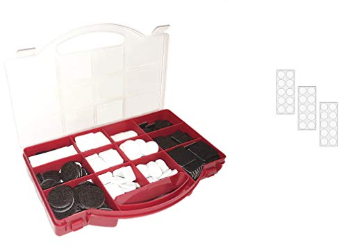 Green Home Filzgleiter Set 275 Stück – Selbstklebende Möbelgleiter & Türpuffer – Weiß & Braun – 12 Größen – Perfekter Bodenschutz für Möbel & Böden