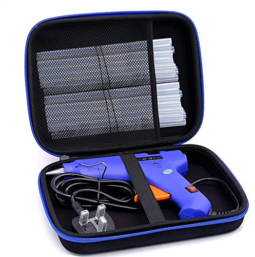 Hot Glue Gun,100W Full Size Glue Gun Kit with 20 Pcs Glue Sticks and Hard Shell Carrying Case, Hot Melt Glue Gun for Crafts,Home Quick Repairs, DIY Arts Craft Projects and Festival Decor