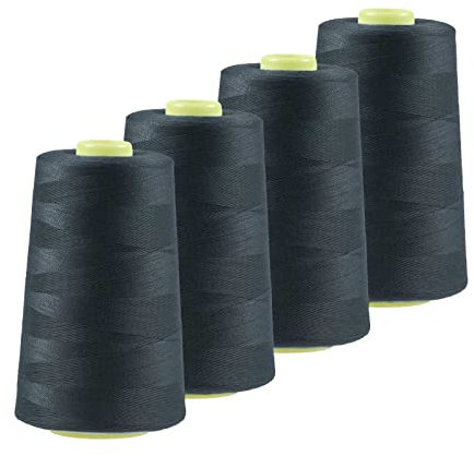 4 x 4572m Qualitäts Overlock-Garn Oeko-Tex Overlock-Nähgarn Polyestergarn, Farbe 741-780