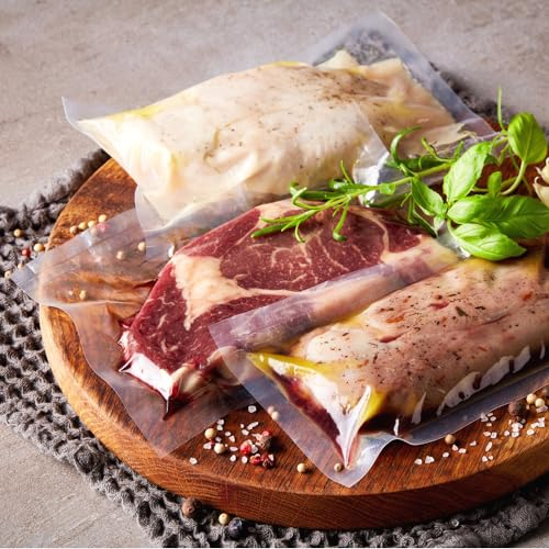 SilverRack Vakuumbeutel für Vakuumierer [50 Stück] in (16x23 cm) - Folien-Vakuum-Beutel für Vakuumiergerät - Vakuum Folienbeutel für Folienschweißgerät - Vakuumierbeutel Sous Vide