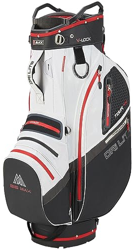 Big Max Dri Lite V-4 Organizer Cartbag schwarz/Weiss/rot