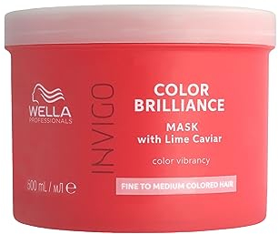 Wella Professionals Invigo Color Brilliance Mask fine – professionelle Haarmaske für feines, gefärbtes Haar – farbschützende Haarkur mit Vitamin E und Antioxidanzien – 500 ml