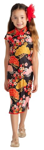 Dress Up America Kinesisk Klänning För Tjejer - Kinesisk Nyårsklänning - Traditionell Qipao-Dräkt