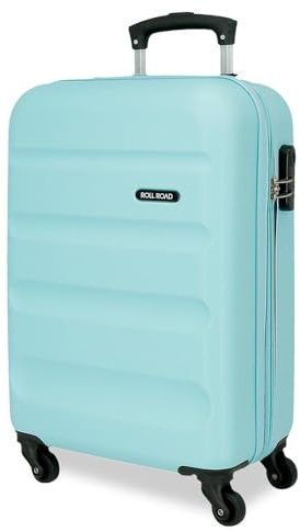 Roll Road Flex Maleta de Cabina Azul 35x55x20 cms Rígida ABS Cierre de combinación Lateral 33L 2,78 kgs 4 Ruedas Dobles Equipaje Mano
