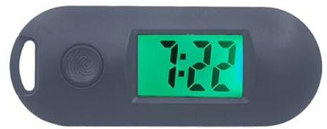 BEALIFE Reloj de Bolsillo electrónico Digital Compacto, Reloj electrónico Digital Multifuncional y portátil, Llavero ABS, Reloj de Bolsillo