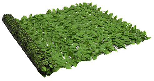 ZEYUAN Balkon-Sichtschutz mit Grünen Blättern 200x150 cm, Balkonsichtschutz, Windschutz Balkon, Windschutz Terrasse, Balkonverkleidung, Sichtschutz Garten - 367845