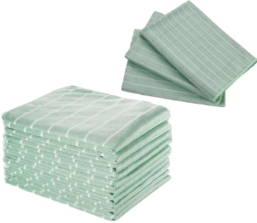 Lot de 20 Chiffons de Nettoyage en Bambou,Chiffon vitre, Chiffon Microfibres en Bambou 40x50cm, nettoie Toutes Les Surfaces sans Trace pour Nettoyer Les Traces sur Vitres, Voiture