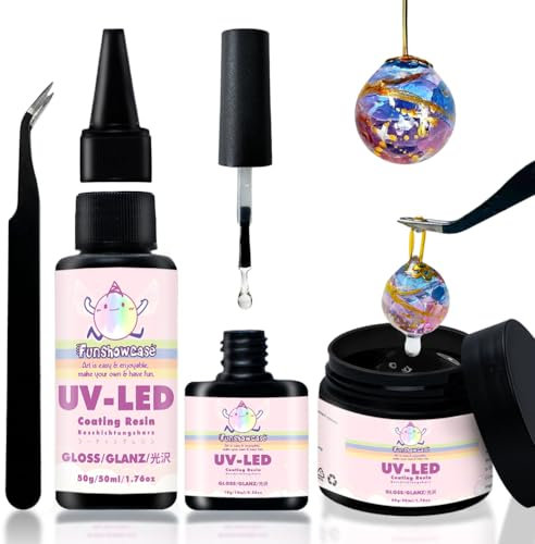 UV Beschichtungsharz Glanz 110g Top Coat Set mit Nachfüllkits