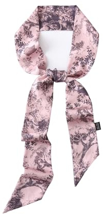 JERLA 100% Mulberry silk Scarf Bag scarf Head Hair Ribbon Handbag Handle wrap Tie Bundle Scarf Neckerchief Scarf for women
