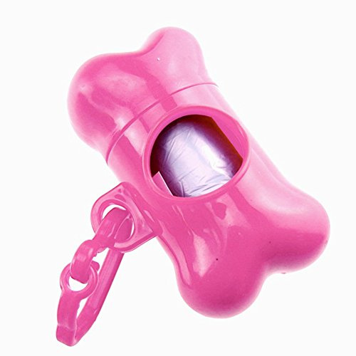 Distributeur de sac hygiéniques pour crottes de chien - Boîtier en forme d'os