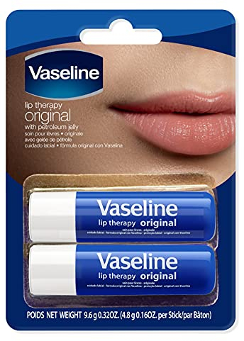 Vaseline Lip Therapy Orignal, Balsamo labbra nutriente, rossetto con vitamina E, Confezione Doppia (Original (2 Pezzo))