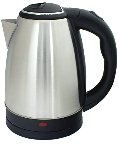 Voche Cordless Electric Kettle 1500W 1.8L Stainless Steel Jug with Boil Dry Protection