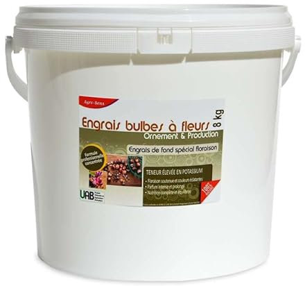 Agro Sens Engrais bulbes à Fleurs d’Ornement et de Production Seau 8 kg