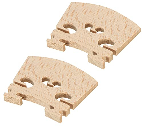 sourcing map Violín Puente Arce Madera Violín Piezas para 1/8 Violín, Paquete de 2