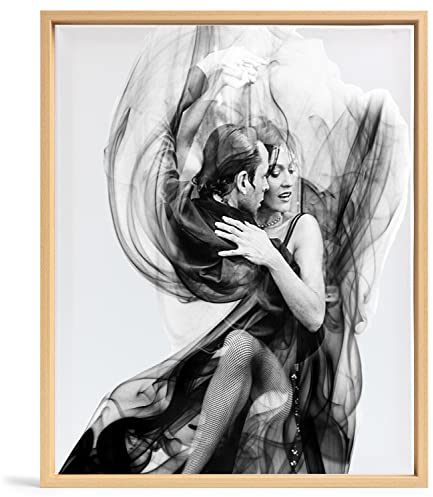 rahmengalerie24 Bilderrahmen Leerrahmen für Leinwand Bilder auf Keilrahmen | Format 50x60 cm in Buche Holz Optik