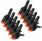 10 PCS Nylon Abrazaderas de Resorte, 115 mm Juego de Pinzas de Resorte con Mordazas Móviles, Envergadura de 35 mm para Fijación, Carpintería y Estudios Fotográficos