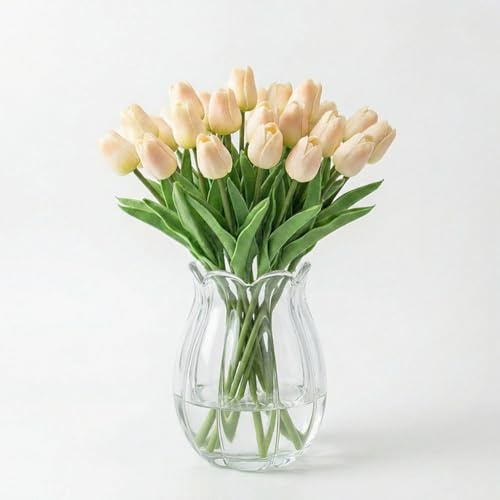 AHXHWKA 30 pcs Real-Touch Artificial Tulip Flowers Home Wedding Party Decor