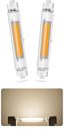AEPOYU R7S LED 118mm Dimmbar Lampen, LED R7S Leuchtmittel 118mm Birne Glühbirne 30W, Natürliches Weiß 4000k, R7S LED Bulbs Ersetzt 300W Halogen Leuchtmittel 2er Pack