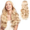 DKDDSSS Peluca Rubia 70 cm Ondulada Larga, Encantadora Mujer Ola Rizo Cabello de Cosplay, Resistente al Calor para Niñas, Fiesta y Uso Diario