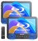 GoNavido Lecteur DVD Blu Ray 10.1 Lecteur blu Ray Portable,HDMI Out Prise en Charge 1080P Video,Lecteur blu Ray Voiture 2 ecrans avec battrie Rechargeable,Dolby Audio