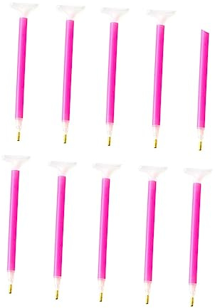Gadpiparty Set da 10 Penne per Pittura Perline a Doppia estremità Ventosa, Accessori per Ricamo a Diamante per Punto Croce su Tela, Strumenti Fai da Te per Decorazioni Unghie e Telefoni
