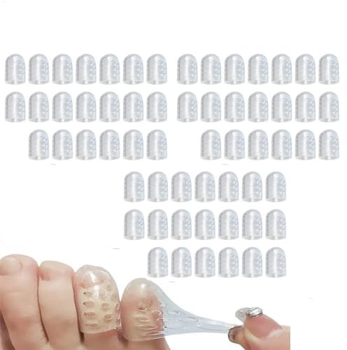 60 Piezas Protección De Dedo Del Pie Transparente, Protector De Silicona Para Dedos, Transpirables Para Mujeres, Hombres, Deportes, Entrenamiento, Comodidad, Trabajo De Pie