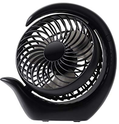 AceMining Ventilateur à Piles Rechargeable 3 Vitesses, Silencieux Portable de Bureau USB avec Vent Fort et Longue Durée de Vie