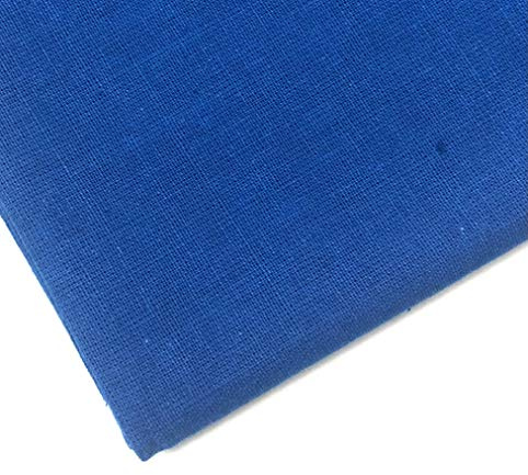 Plain Royal Blue 100% Cotton Fabric for Quilting, Sewing, Dressmaking, Arts & Crafts - 60 Inch Wide M&J® (Royal Blue, 1 METRE)