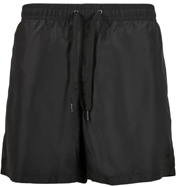 Build Your Brand Badehose Recycled Swim Shorts, Baador Para Hombre, Negro, 5XL