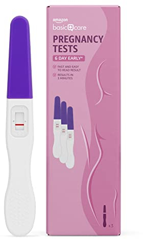 Amazon Basic Care Schwangerschafts-Frühtests 6 Tage, 3 Stück (1er-Pack)