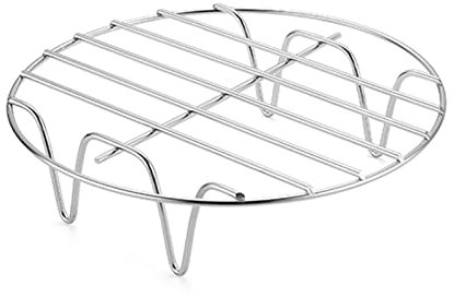 Rooeling Cooling Rack | Stainless Steel Round Rack for Cooking | Multi-Purpose Air Fryer Rack | Kitchen Tools for Air Fryer Steamer Microwave Ovens Baking