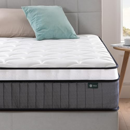 Zinus Materasso Matrimoniale 160x190 cm - Hybrid - Altezza 25 cm - Tight Top - Materasso Memory Foam e Molle Insacchettate - Certificato OEKO-TEX - Comfort Ergonomico