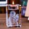 Personalisierte 3D-Foto-Glas-Kerze-Halter, Benutzerdefinierte Graviert Kristall-Kandelaber Mit Ihrem Text/Bild, Kerzenhalter Dekor Für Hochzeit, Jubiläum, Geburtstag, Dekoration Zu Hause(10CM)