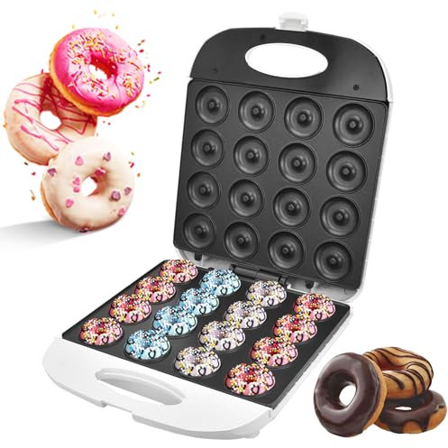 Máquina para Hacer donas, Mini máquina para Hacer panqueques para Desayuno, refrigerios, panadería casera, Tienda de postres, Centro Comercial, Tienda de postres y más y más con Superficie