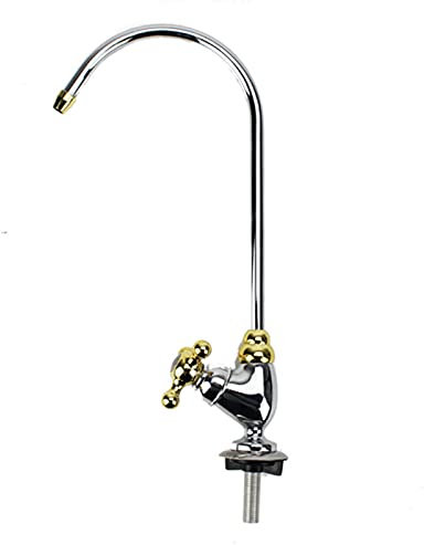 Depuratore d'acqua a 2 punti Rotazione a 360° in lega di zinco Cucina Piccolo bicchiere da vino Rubinetto for bere diretto, Accessori for depuratore d'acqua domestico Rubinetti for lavello da cucina