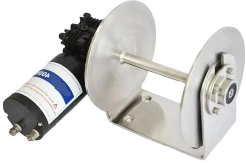 DWOGCEBX Stainless Steel Marine Windlass 12V 24V 400W 600W Electric Boat Anchor Winch With Remote Compatible For Yacht Sailboat And Fishing Vessel Drum(400W 24V)