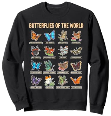 Mariposas del Mundo Guía Educativa Naturaleza Sudadera