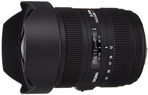 Sigma 204955 - Objetivo para Nikon (Distancia Focal 12-24 mm, Apertura f/5.6, diámetro: 125 mm) Negro