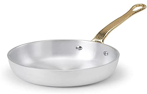 Pentole Agnelli ALMA11110 Padellino a Servire con Manico in ottone, Alluminio Professionale 3 mm, 10 cm