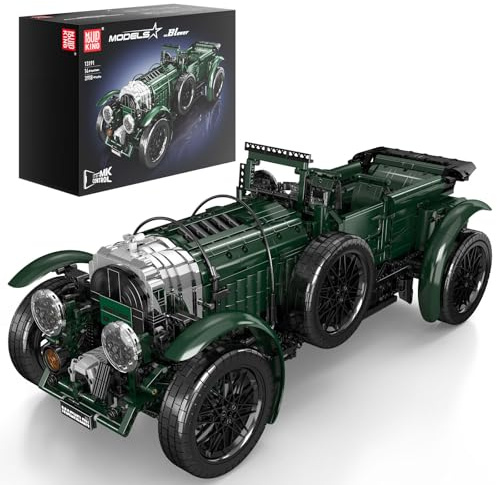 Mould King 13191: Coche Clásico Bloques de Construcción Vintage Deportivo Modelo Británico Coleccionable Kit de Construcción para Fans (3918 Piezas)